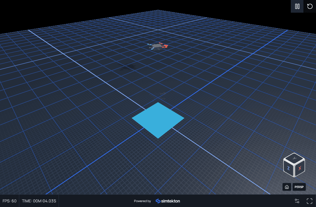 Drone simulation in the Simtekton viewer